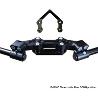 Woodcraft Ducati Monster 1200R (16-19) Clipon Riser Adapter Plate With Bars Woodcraft Ducati Monster 1200R (16-19) Clipon Riser Adapter Plate With Bars